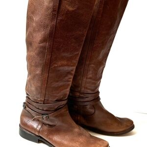 Frye Melissa tall belted riding boots